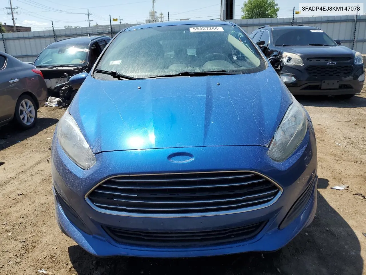 2019 Ford Fiesta Se VIN: 3FADP4EJ8KM147078 Lot: 55407244