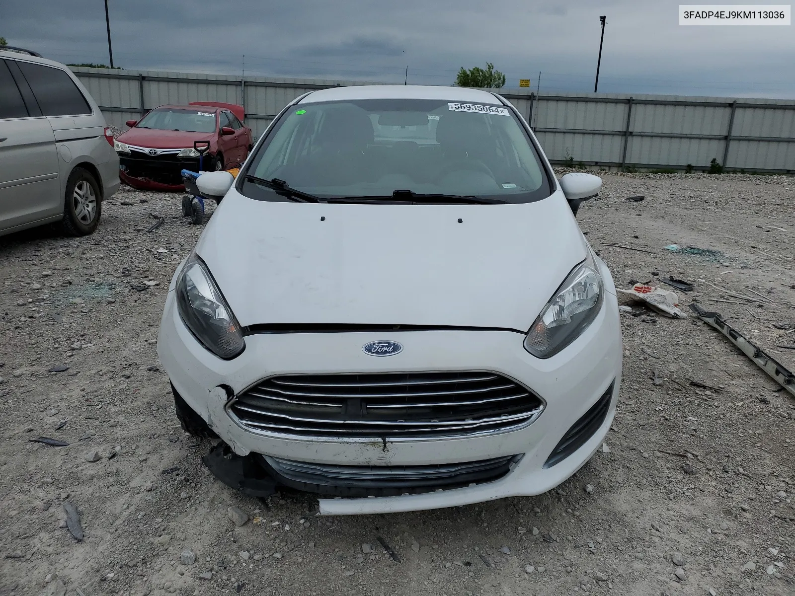 2019 Ford Fiesta Se VIN: 3FADP4EJ9KM113036 Lot: 55935064