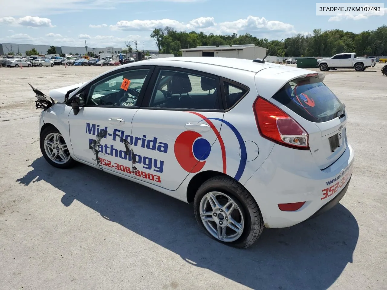 2019 Ford Fiesta Se VIN: 3FADP4EJ7KM107493 Lot: 56419184