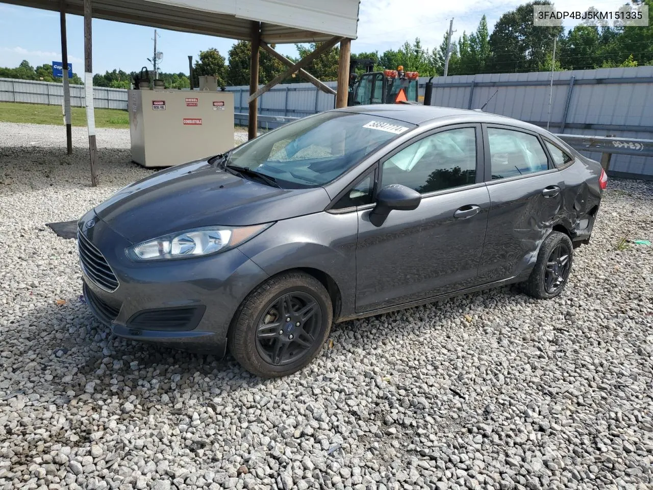 3FADP4BJ5KM151335 2019 Ford Fiesta Se