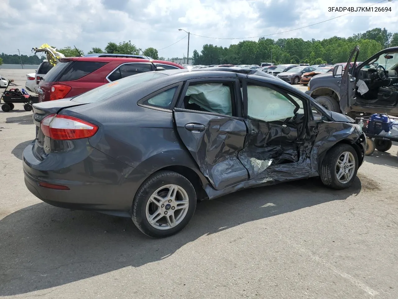 2019 Ford Fiesta Se VIN: 3FADP4BJ7KM126694 Lot: 59784114