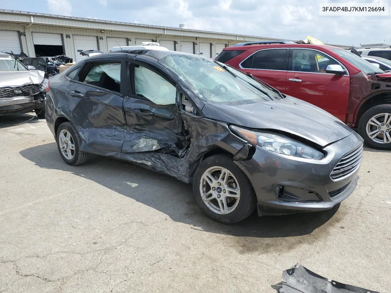 2019 Ford Fiesta Se VIN: 3FADP4BJ7KM126694 Lot: 59784114