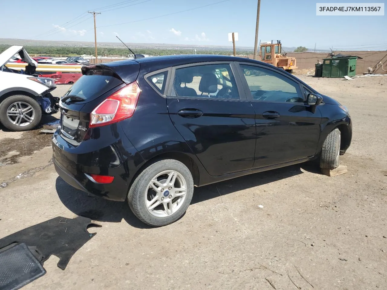 2019 Ford Fiesta Se VIN: 3FADP4EJ7KM113567 Lot: 60556894