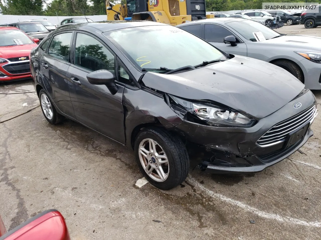 2019 Ford Fiesta Se VIN: 3FADP4BJXKM114927 Lot: 62544764