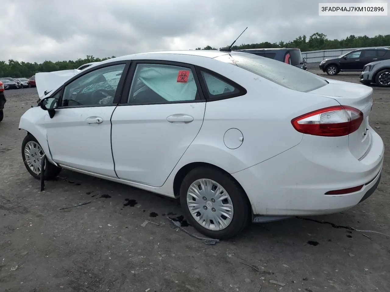 2019 Ford Fiesta S VIN: 3FADP4AJ7KM102896 Lot: 64196694