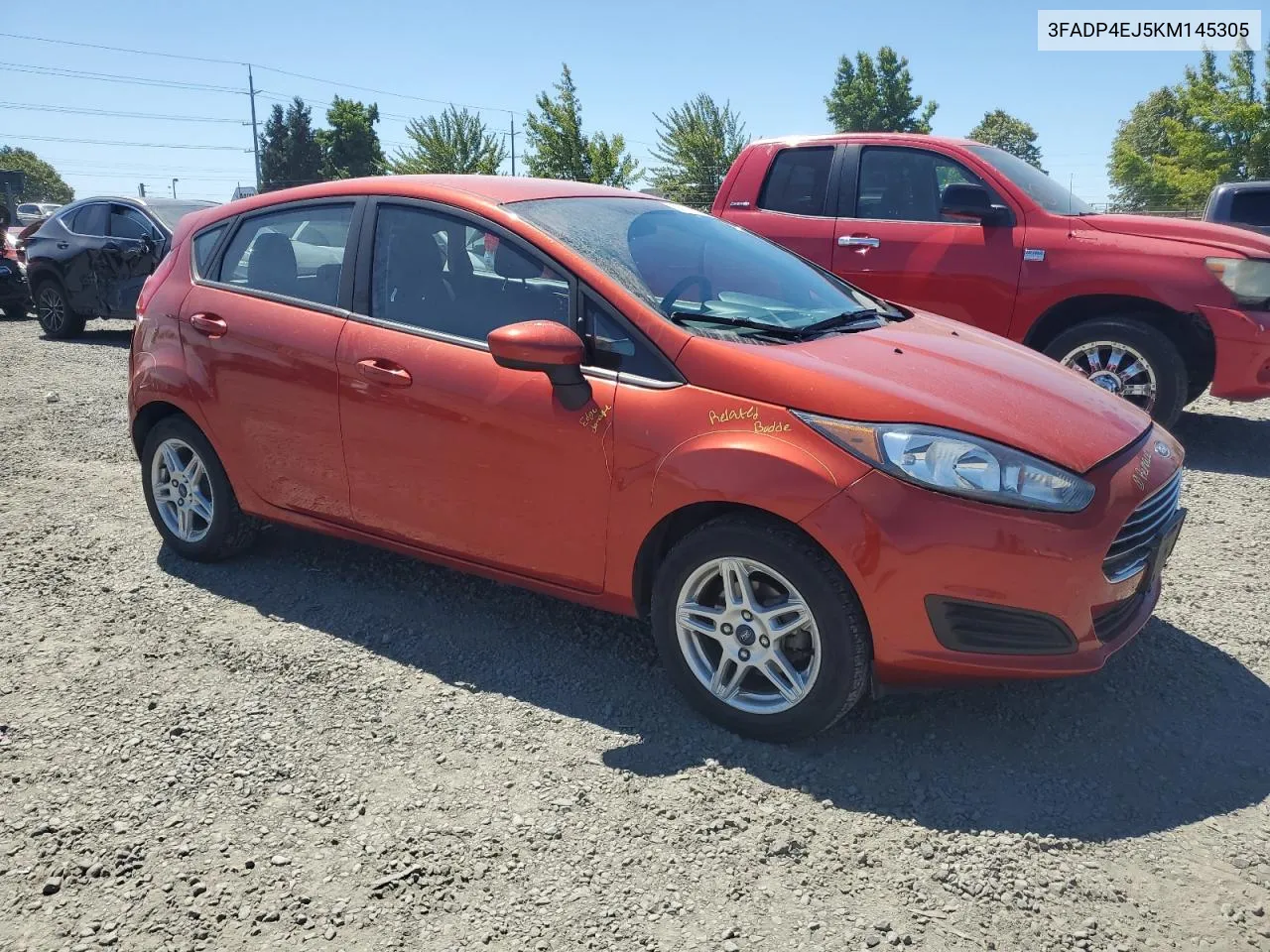 2019 Ford Fiesta Se VIN: 3FADP4EJ5KM145305 Lot: 65255004