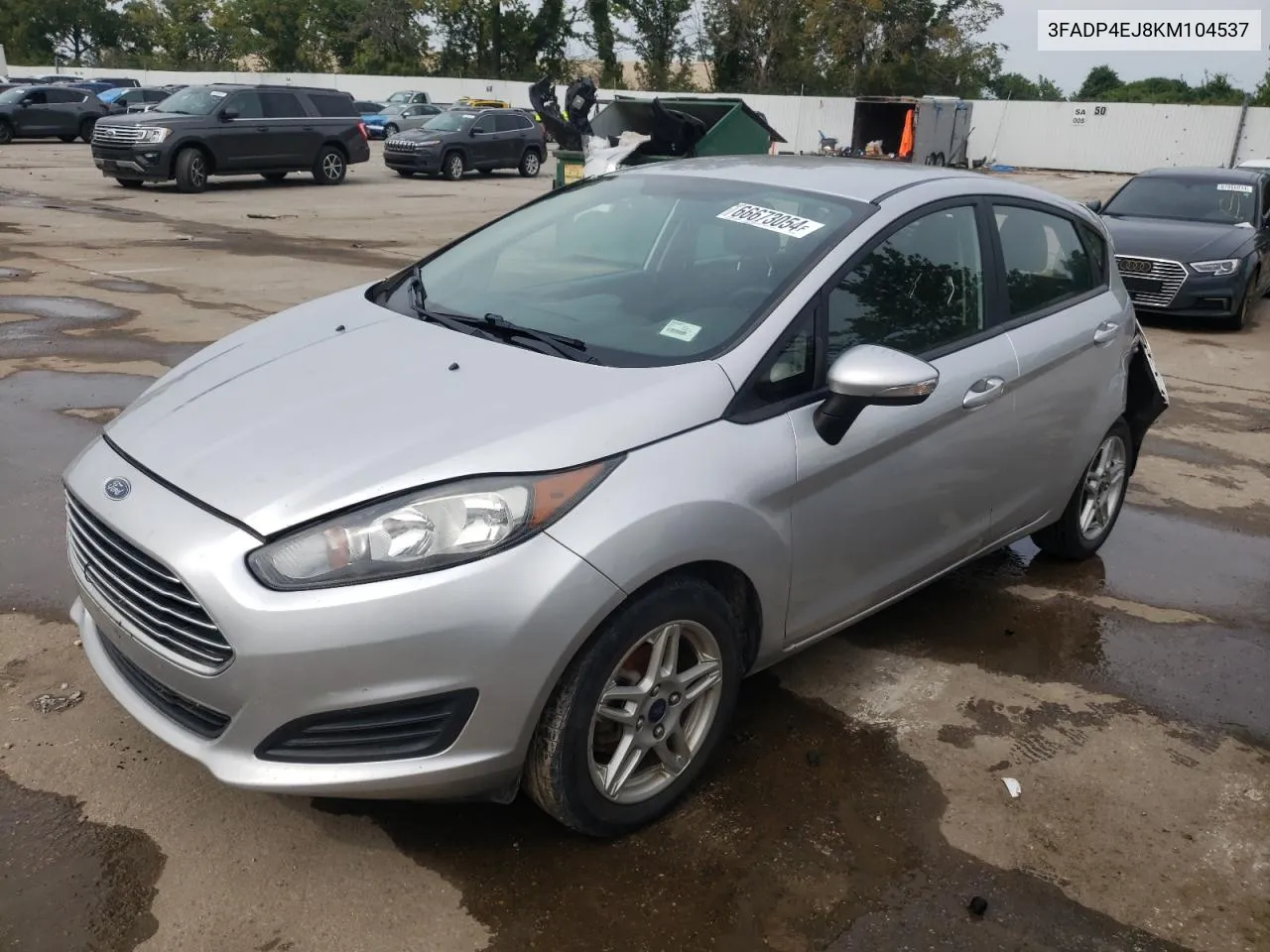 2019 Ford Fiesta Se VIN: 3FADP4EJ8KM104537 Lot: 66673054