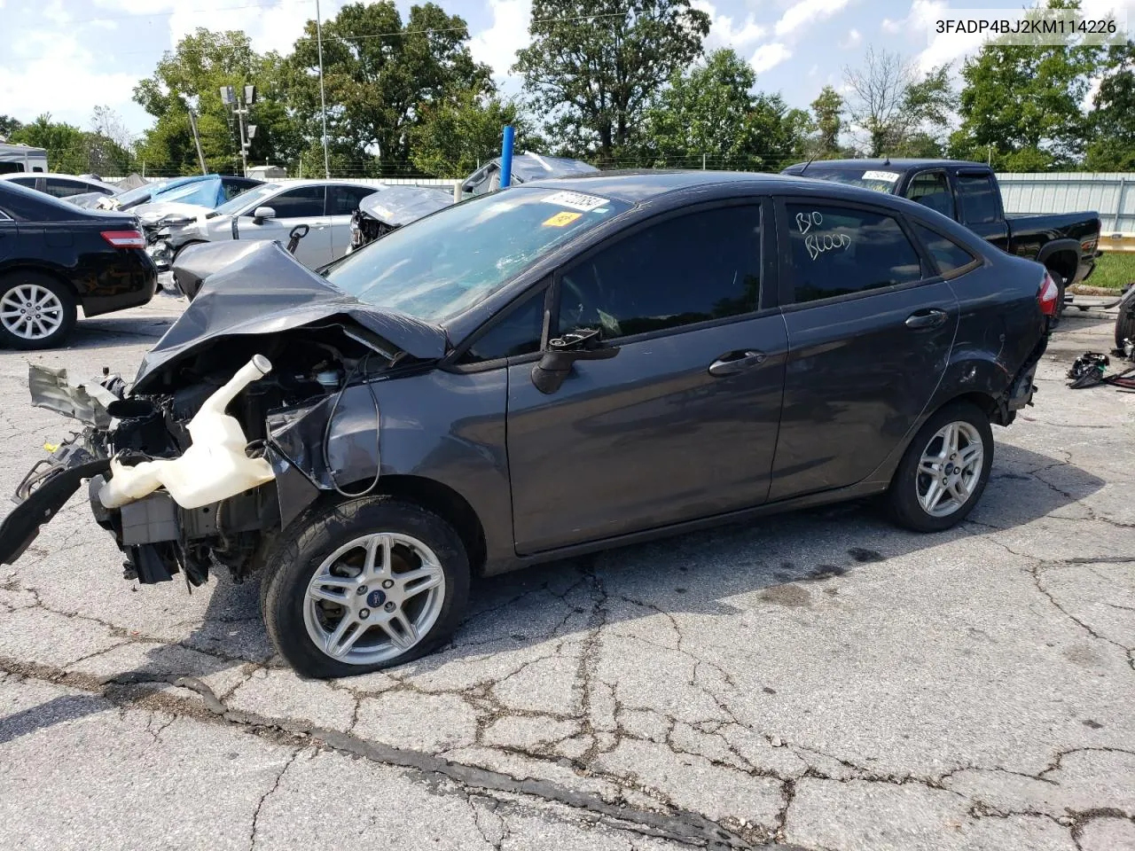 2019 Ford Fiesta Se VIN: 3FADP4BJ2KM114226 Lot: 67722854