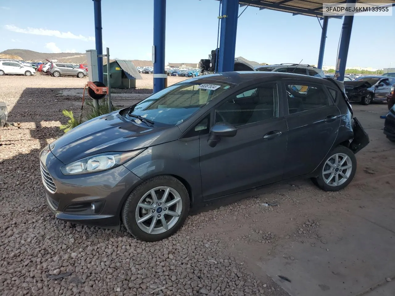 2019 Ford Fiesta Se VIN: 3FADP4EJ6KM133955 Lot: 68387634