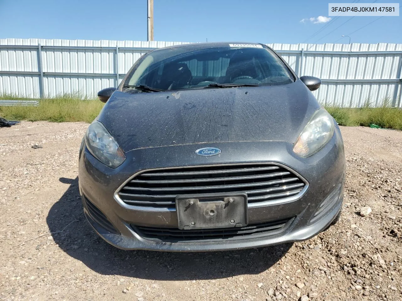 2019 Ford Fiesta Se VIN: 3FADP4BJ0KM147581 Lot: 69335534