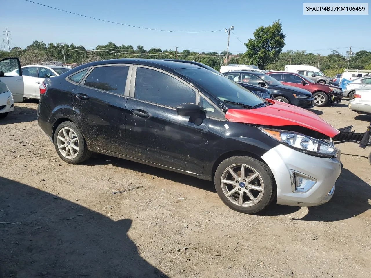 2019 Ford Fiesta Se VIN: 3FADP4BJ7KM106459 Lot: 70287264