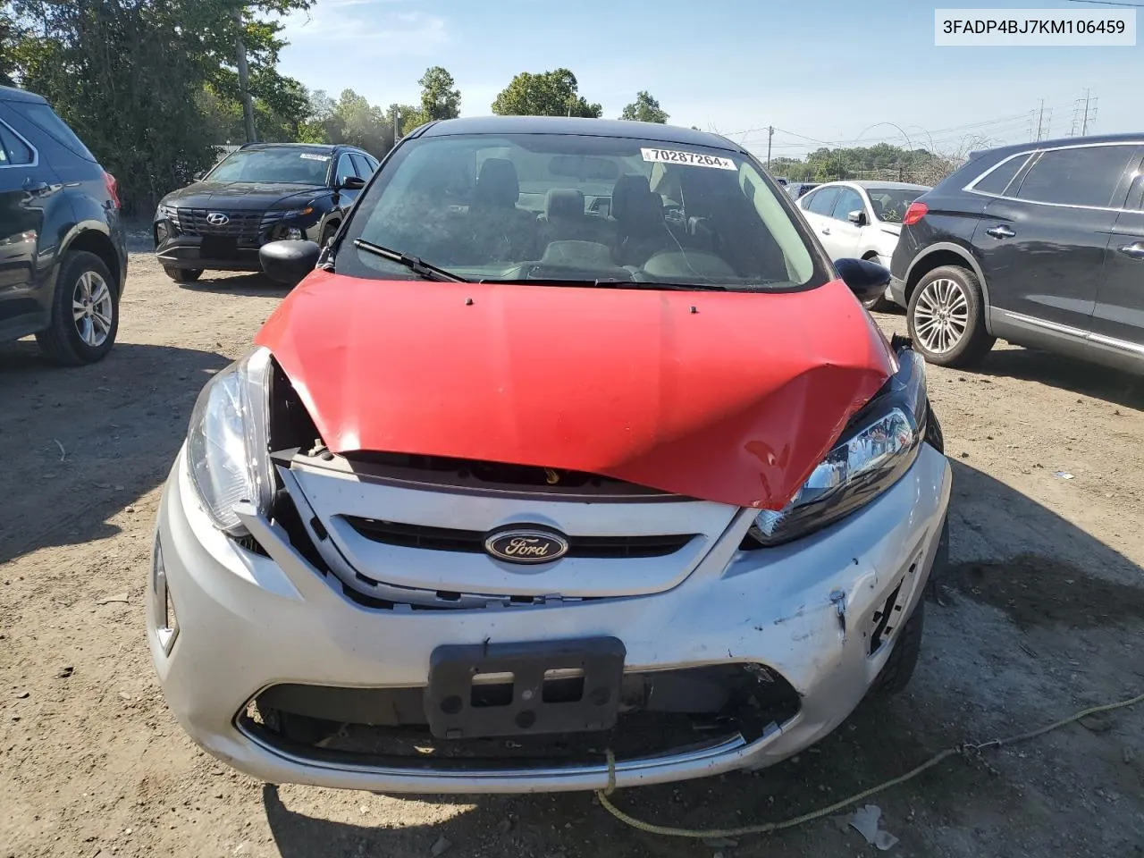 2019 Ford Fiesta Se VIN: 3FADP4BJ7KM106459 Lot: 70287264