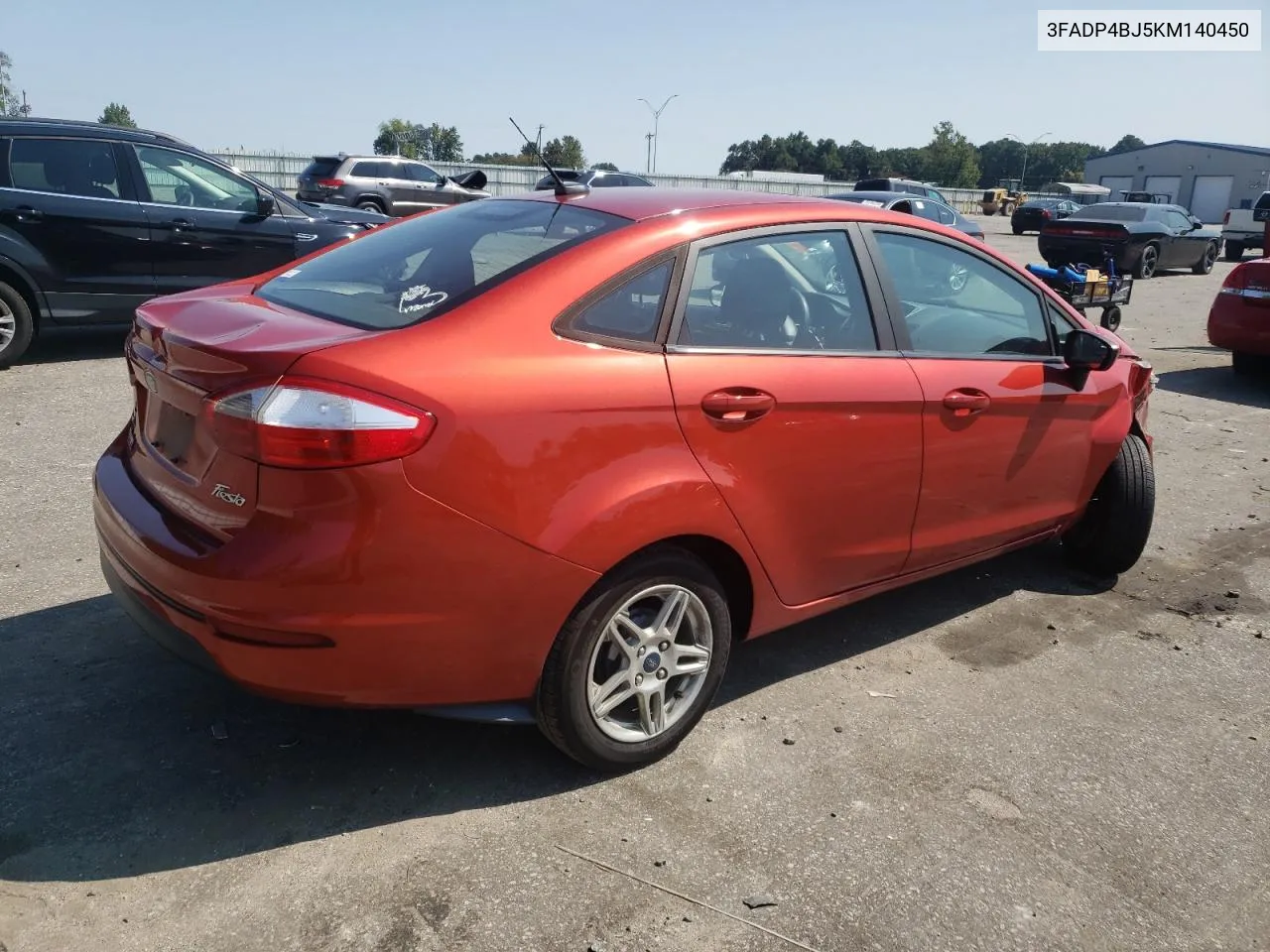 2019 Ford Fiesta Se VIN: 3FADP4BJ5KM140450 Lot: 70460334