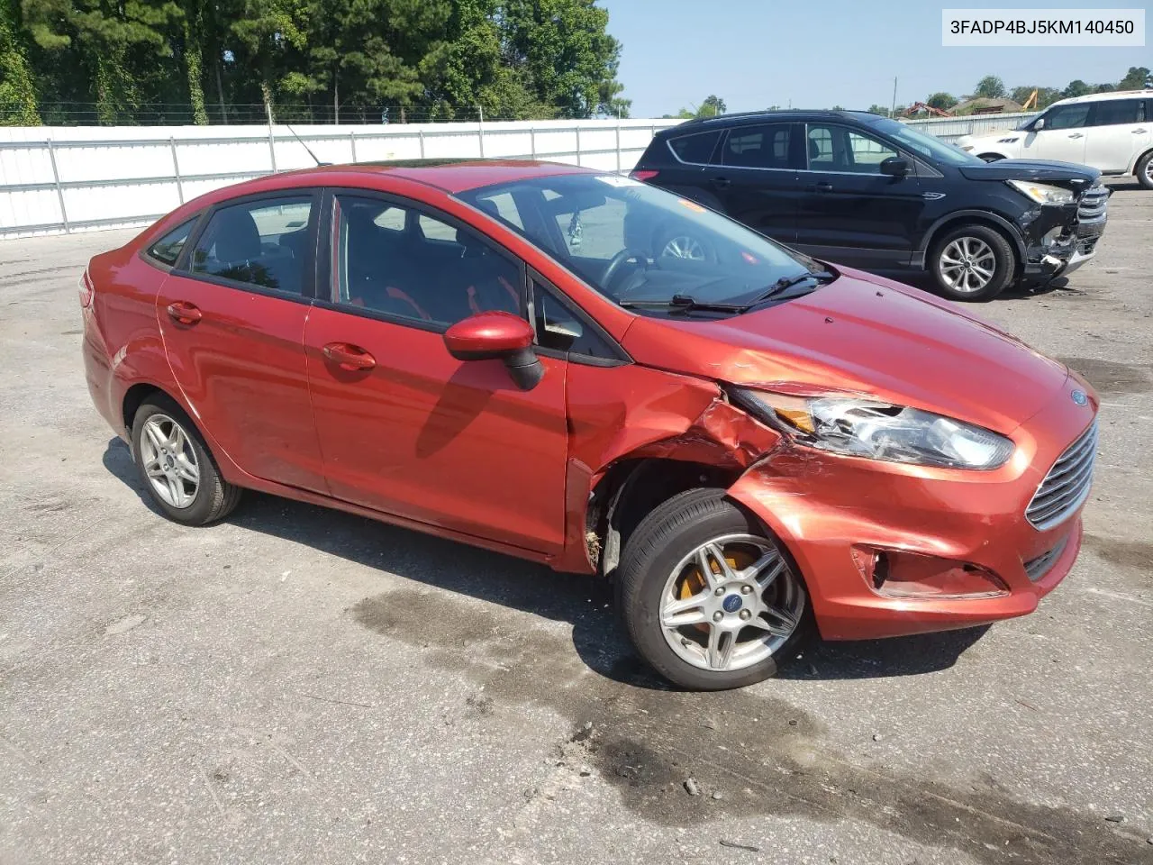 2019 Ford Fiesta Se VIN: 3FADP4BJ5KM140450 Lot: 70460334