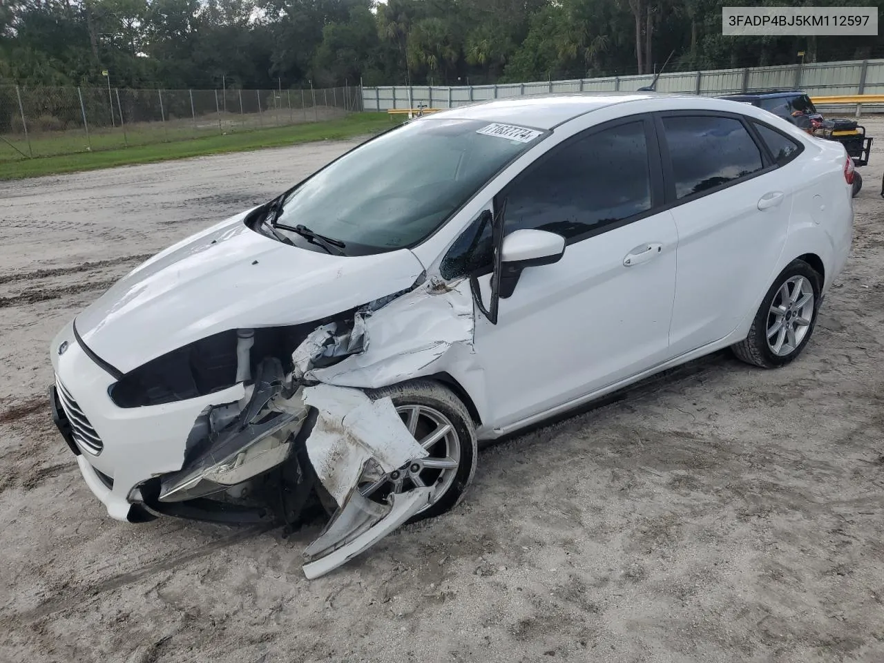 2019 Ford Fiesta Se VIN: 3FADP4BJ5KM112597 Lot: 71637774