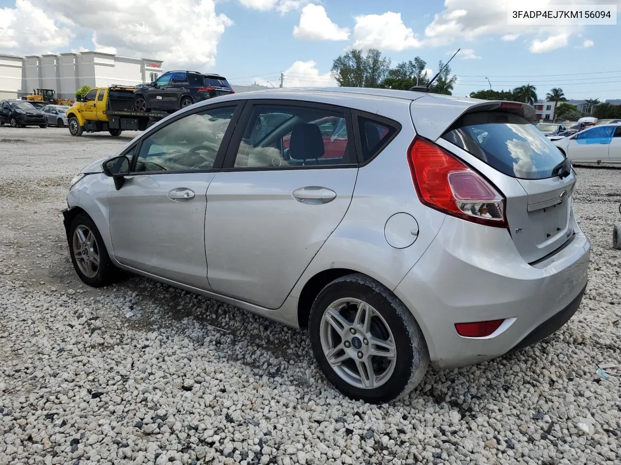 2019 Ford Fiesta Se VIN: 3FADP4EJ7KM156094 Lot: 71648744