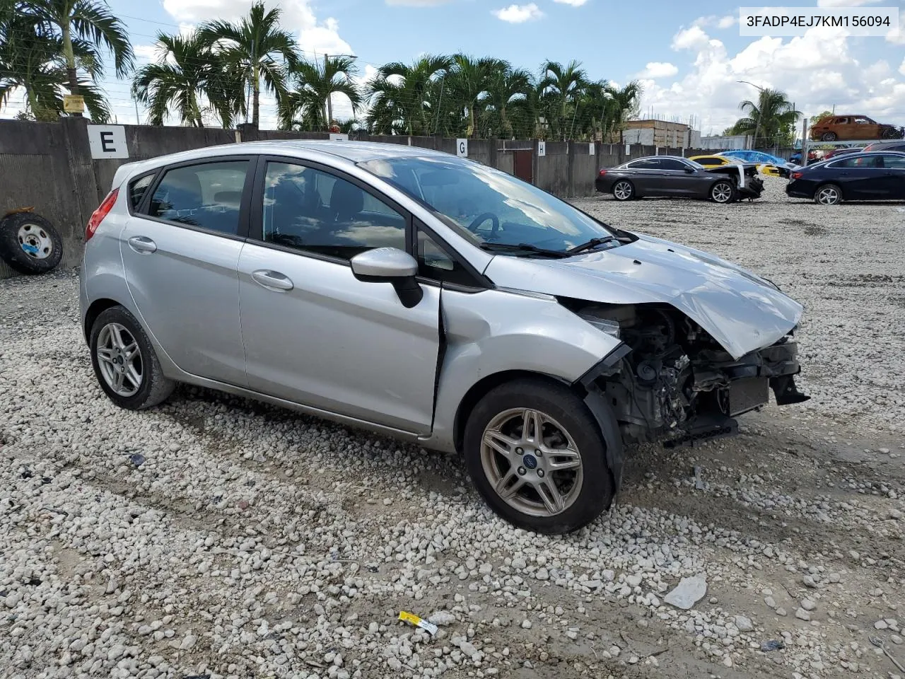 2019 Ford Fiesta Se VIN: 3FADP4EJ7KM156094 Lot: 71648744