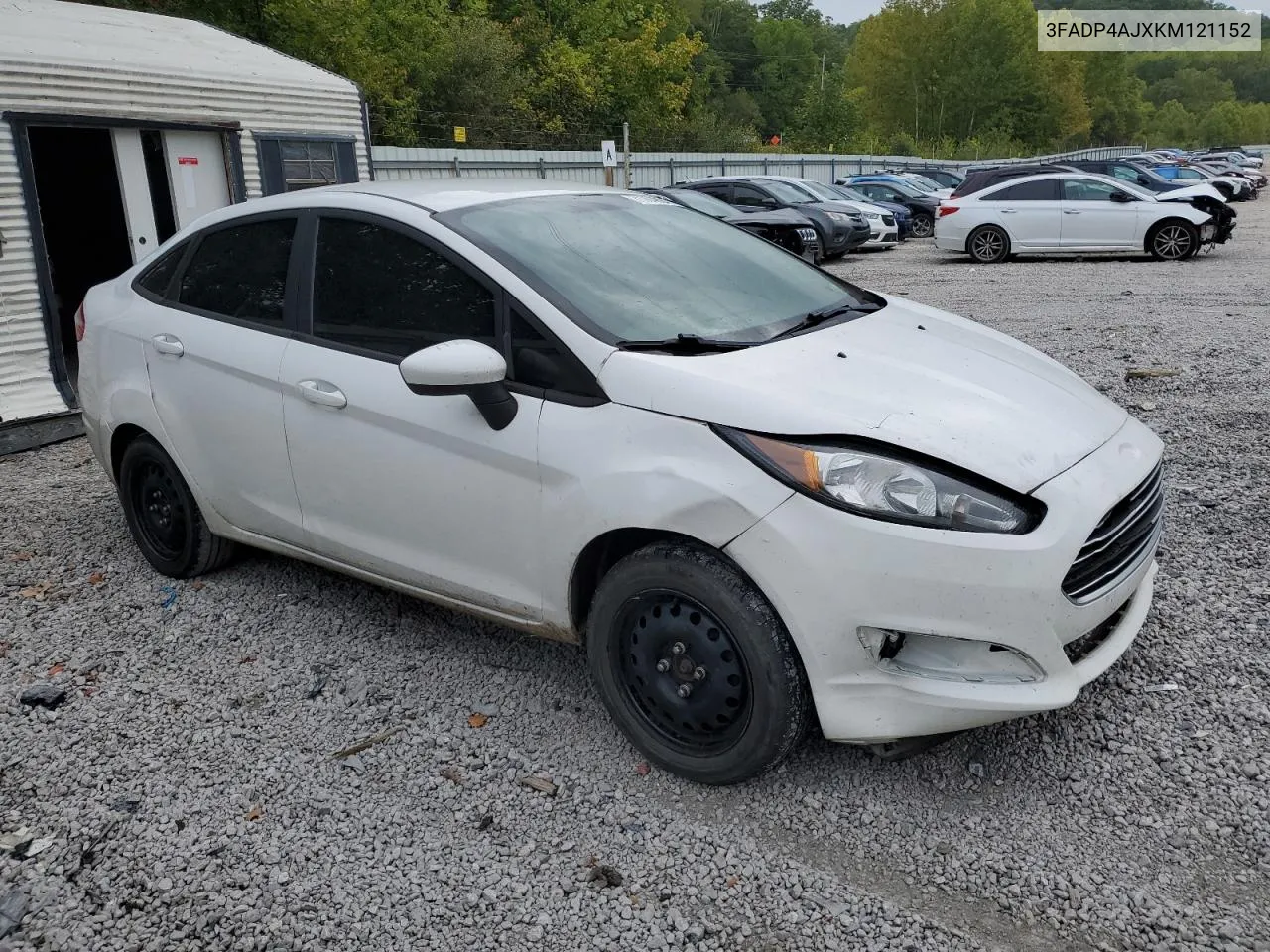 2019 Ford Fiesta S VIN: 3FADP4AJXKM121152 Lot: 71764894