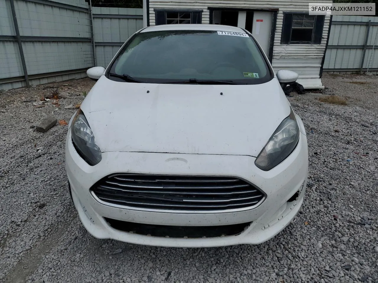 2019 Ford Fiesta S VIN: 3FADP4AJXKM121152 Lot: 71764894