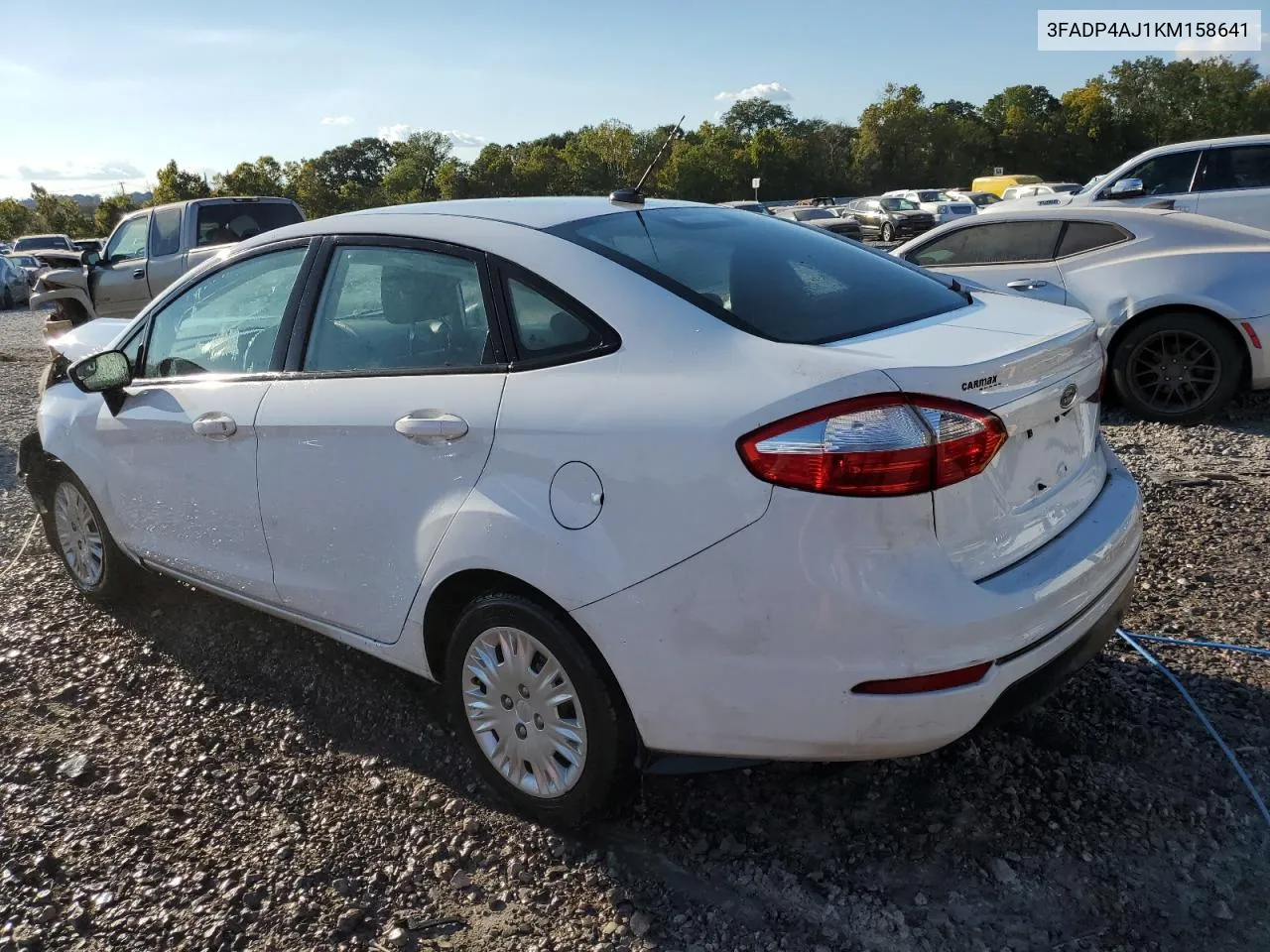 2019 Ford Fiesta S VIN: 3FADP4AJ1KM158641 Lot: 72064844