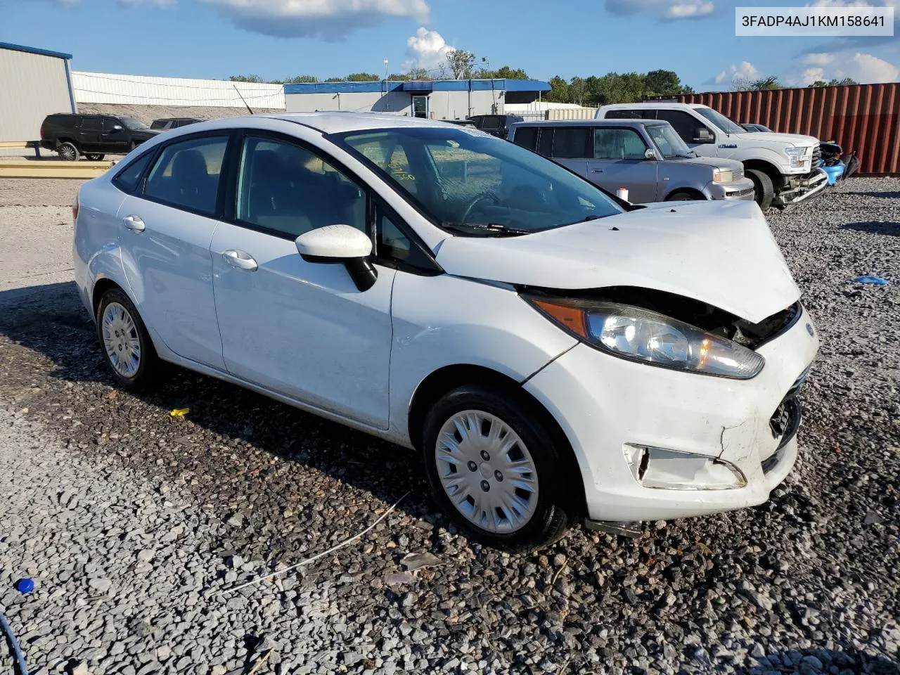 2019 Ford Fiesta S VIN: 3FADP4AJ1KM158641 Lot: 72064844