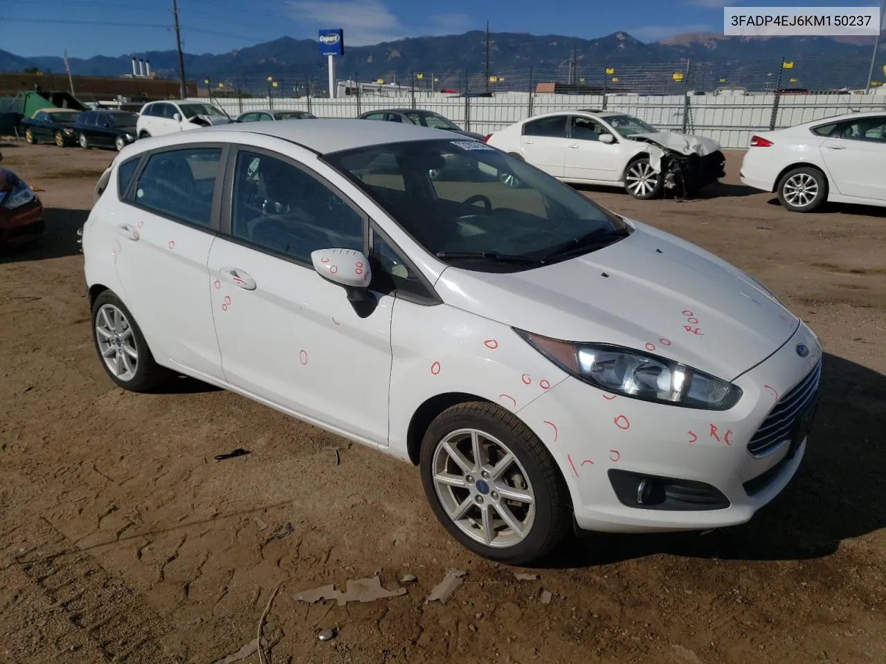 2019 Ford Fiesta Se VIN: 3FADP4EJ6KM150237 Lot: 72183714