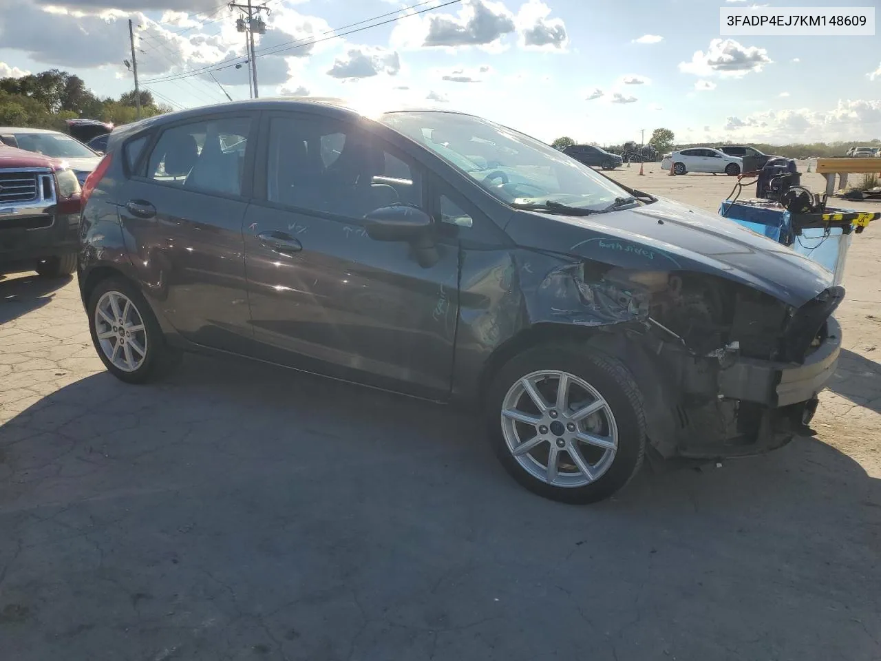 2019 Ford Fiesta Se VIN: 3FADP4EJ7KM148609 Lot: 72309424