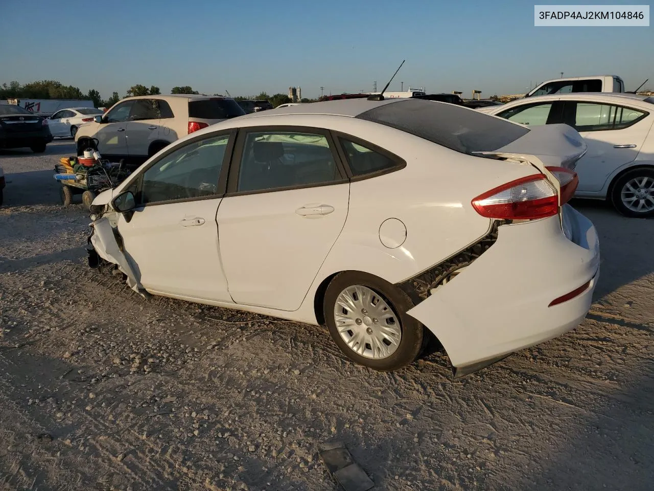 2019 Ford Fiesta S VIN: 3FADP4AJ2KM104846 Lot: 72785474