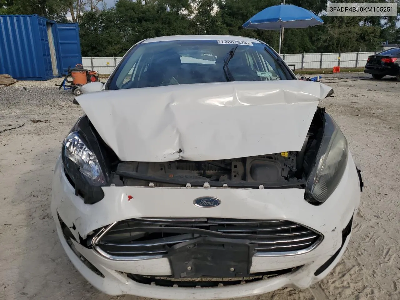 2019 Ford Fiesta Se VIN: 3FADP4BJ0KM105251 Lot: 73087024