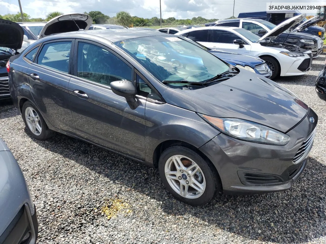 2019 Ford Fiesta Se VIN: 3FADP4BJ6KM128940 Lot: 73723824