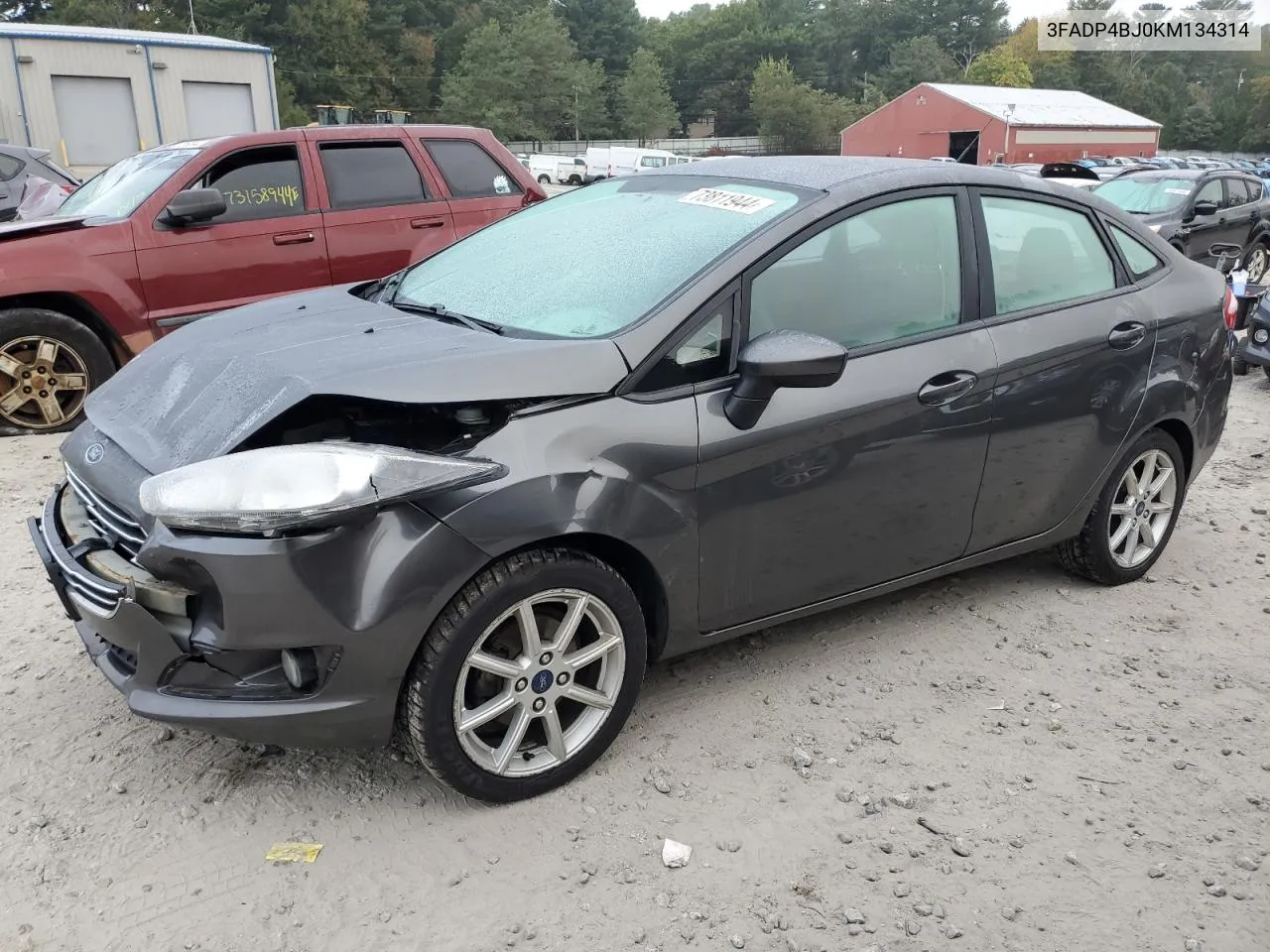 2019 Ford Fiesta Se VIN: 3FADP4BJ0KM134314 Lot: 73811944