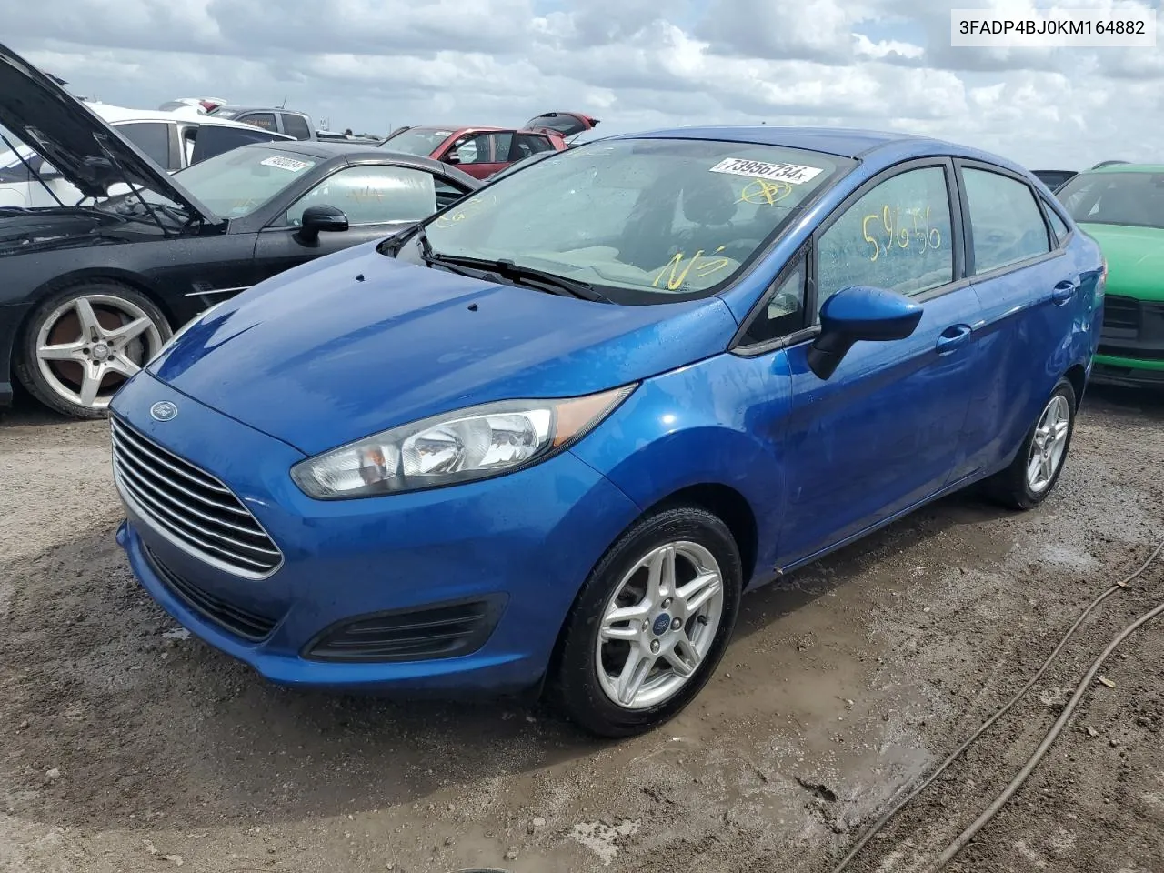 2019 Ford Fiesta Se VIN: 3FADP4BJ0KM164882 Lot: 73956734