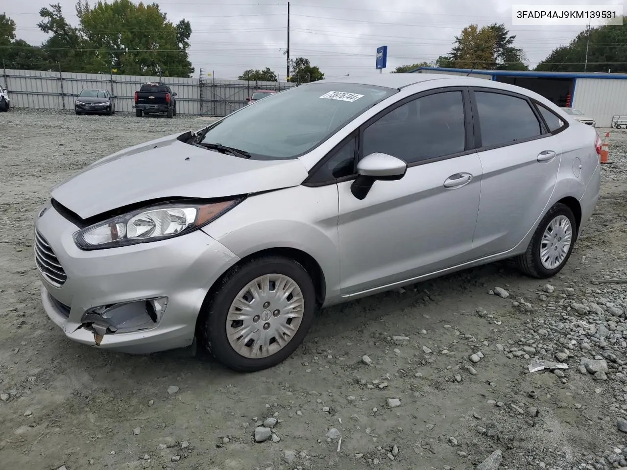 2019 Ford Fiesta S VIN: 3FADP4AJ9KM139531 Lot: 73976744