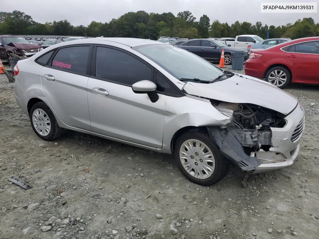 2019 Ford Fiesta S VIN: 3FADP4AJ9KM139531 Lot: 73976744