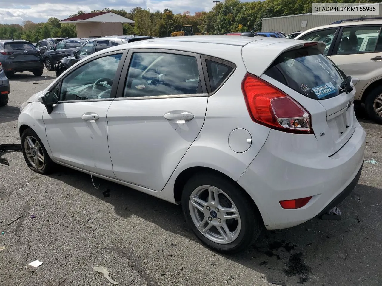 2019 Ford Fiesta Se VIN: 3FADP4EJ4KM155985 Lot: 74002424