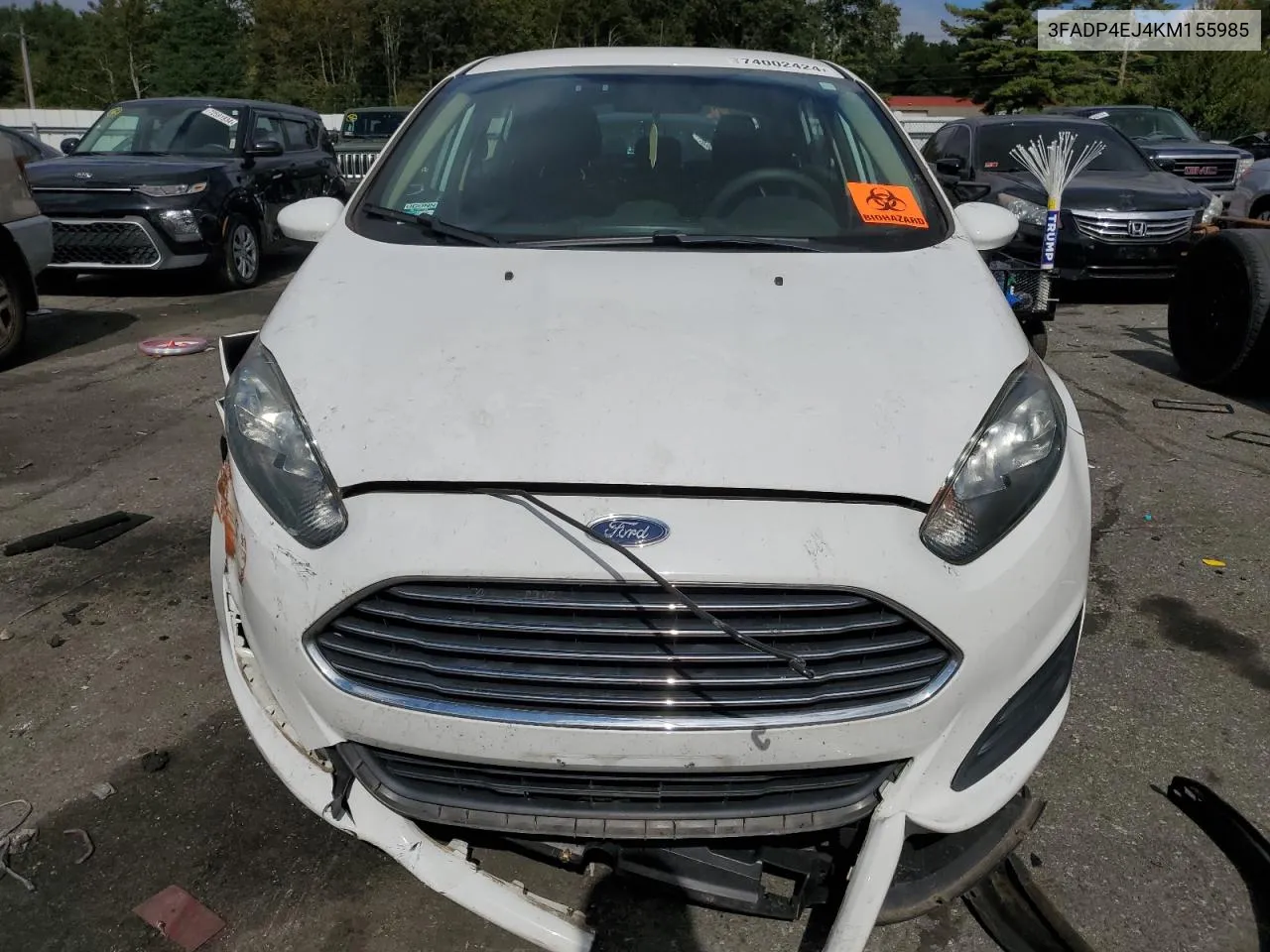 2019 Ford Fiesta Se VIN: 3FADP4EJ4KM155985 Lot: 74002424