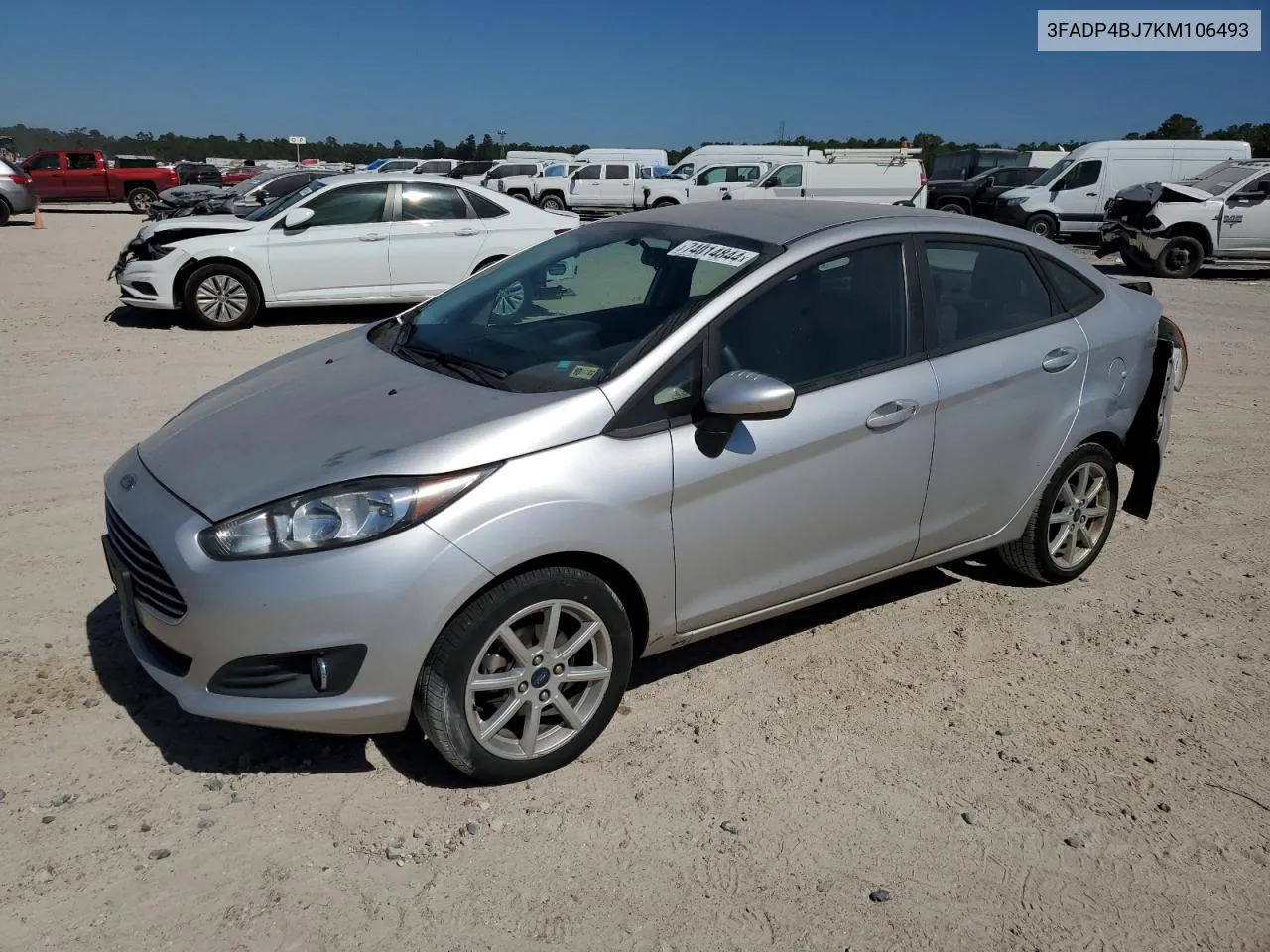 2019 Ford Fiesta Se VIN: 3FADP4BJ7KM106493 Lot: 74014844