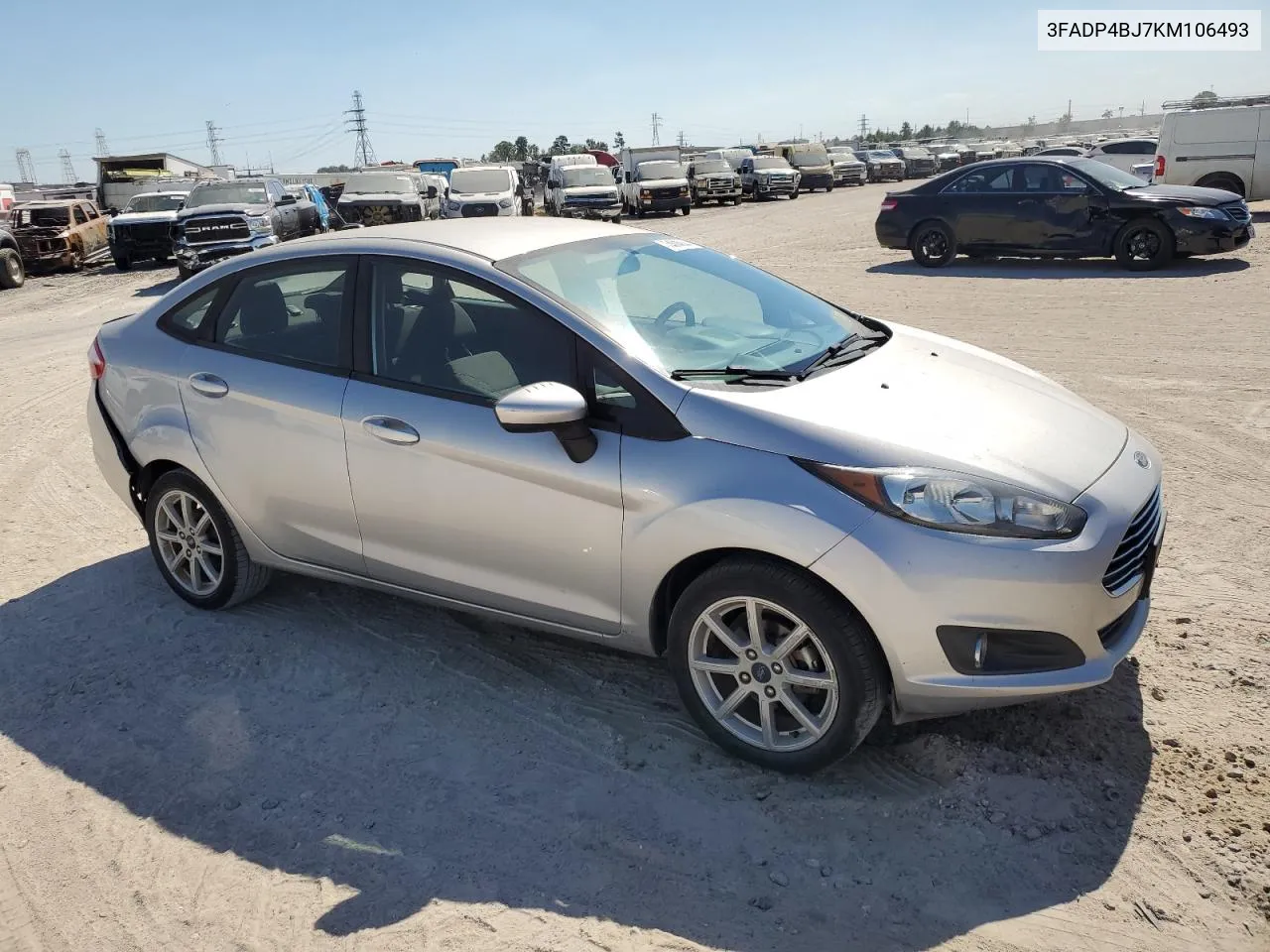 2019 Ford Fiesta Se VIN: 3FADP4BJ7KM106493 Lot: 74014844