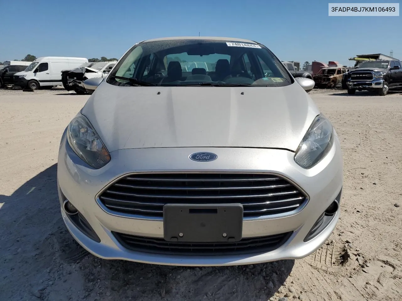 2019 Ford Fiesta Se VIN: 3FADP4BJ7KM106493 Lot: 74014844