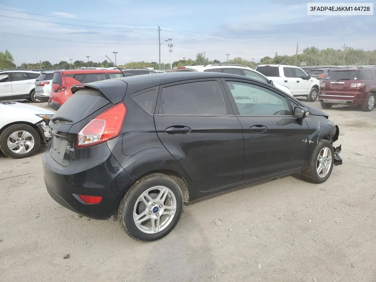 2019 Ford Fiesta Se VIN: 3FADP4EJ6KM144728 Lot: 74191674