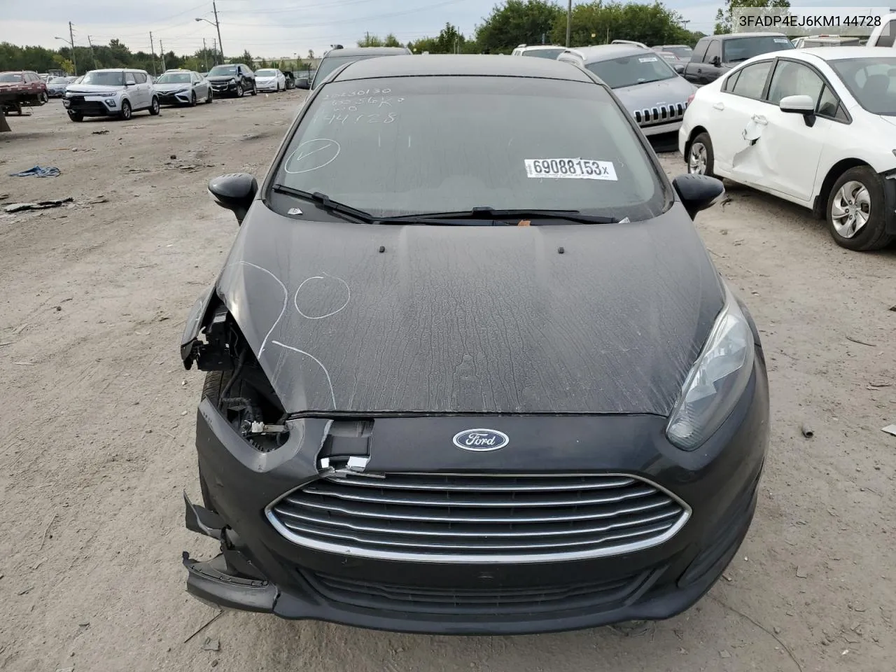 2019 Ford Fiesta Se VIN: 3FADP4EJ6KM144728 Lot: 74191674