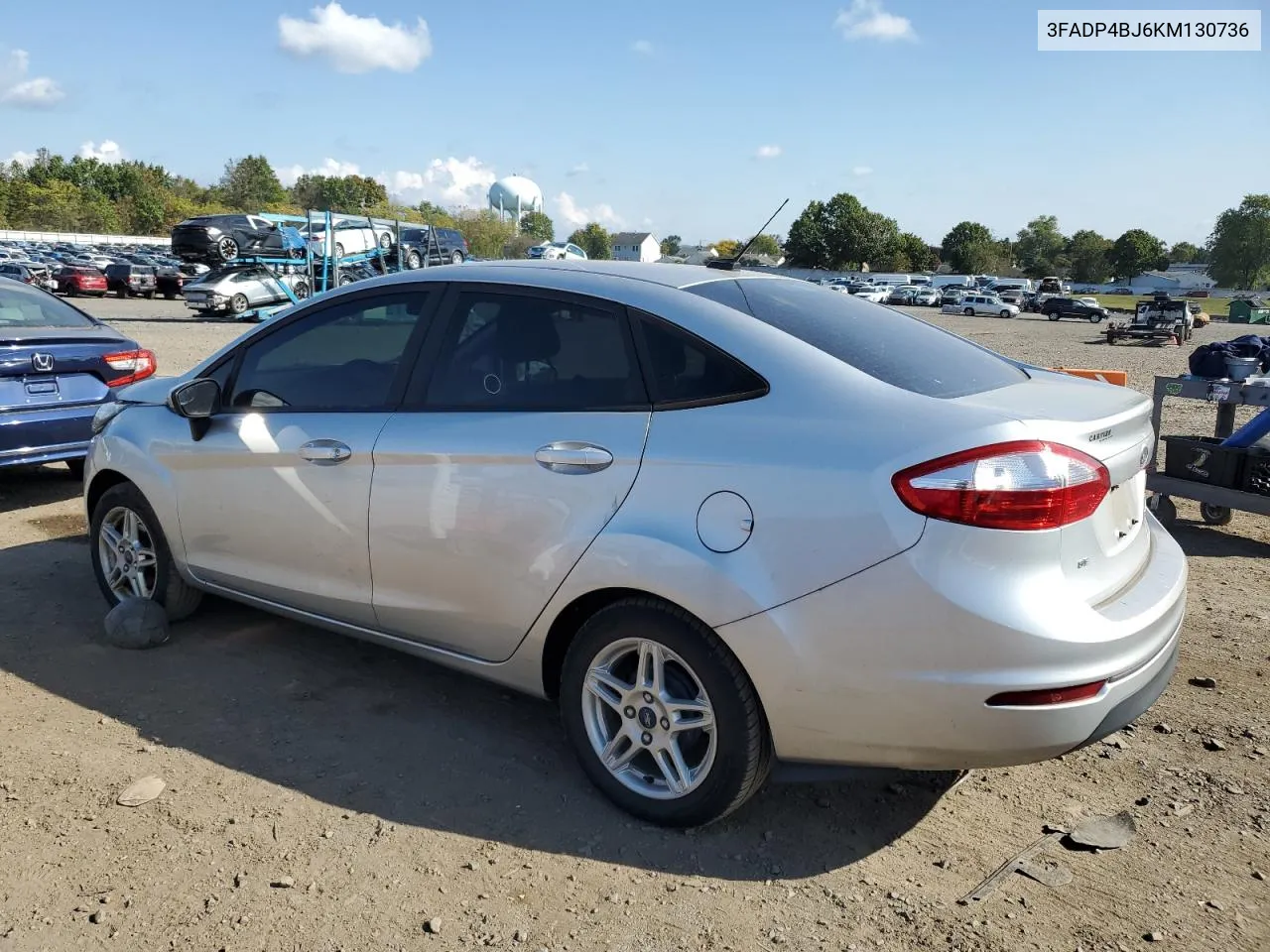 2019 Ford Fiesta Se VIN: 3FADP4BJ6KM130736 Lot: 74514104