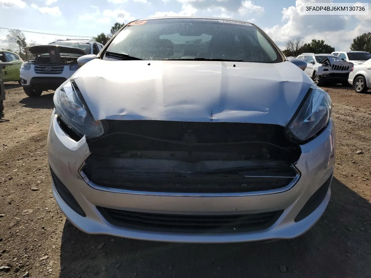 2019 Ford Fiesta Se VIN: 3FADP4BJ6KM130736 Lot: 74514104