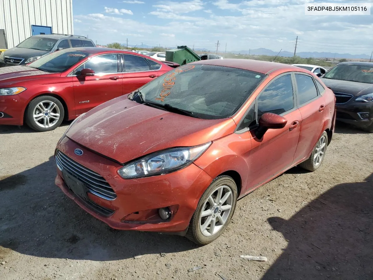 2019 Ford Fiesta Se VIN: 3FADP4BJ5KM105116 Lot: 74581634