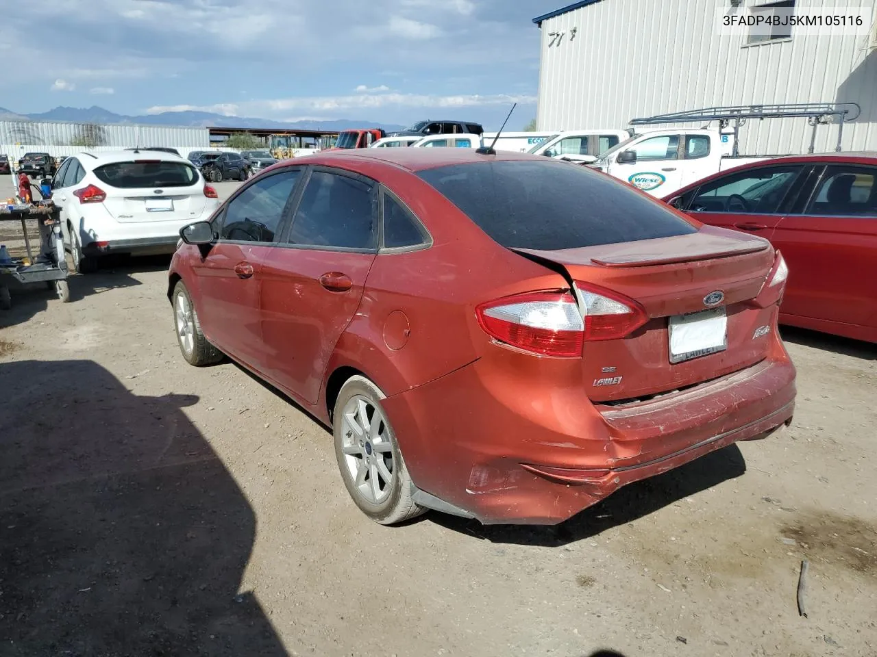 2019 Ford Fiesta Se VIN: 3FADP4BJ5KM105116 Lot: 74581634