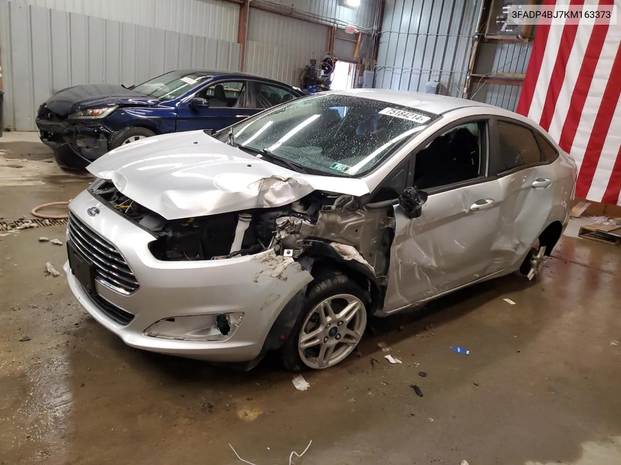 2019 Ford Fiesta Se VIN: 3FADP4BJ7KM163373 Lot: 75184214