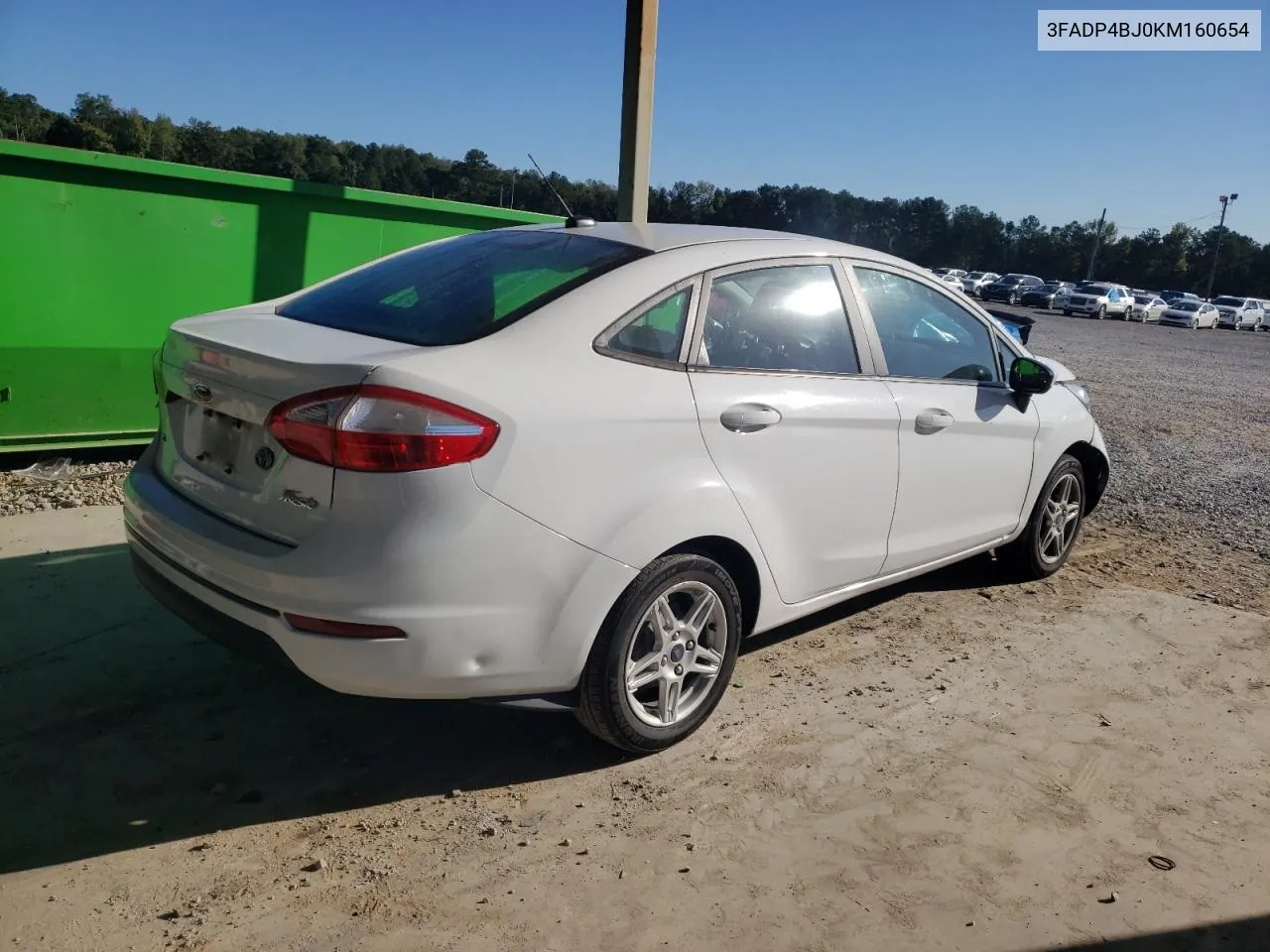 2019 Ford Fiesta Se VIN: 3FADP4BJ0KM160654 Lot: 75559904