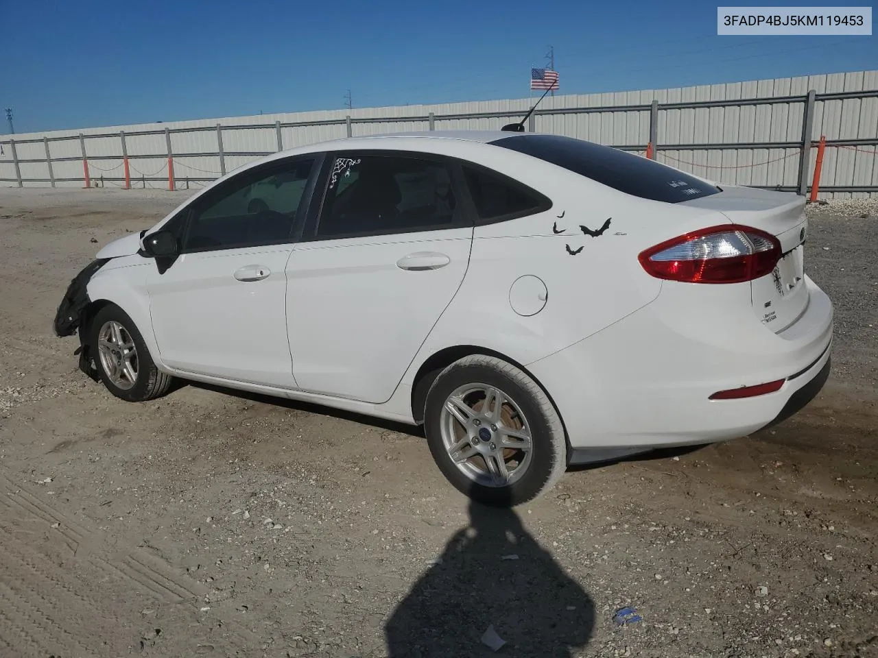 2019 Ford Fiesta Se VIN: 3FADP4BJ5KM119453 Lot: 75590514