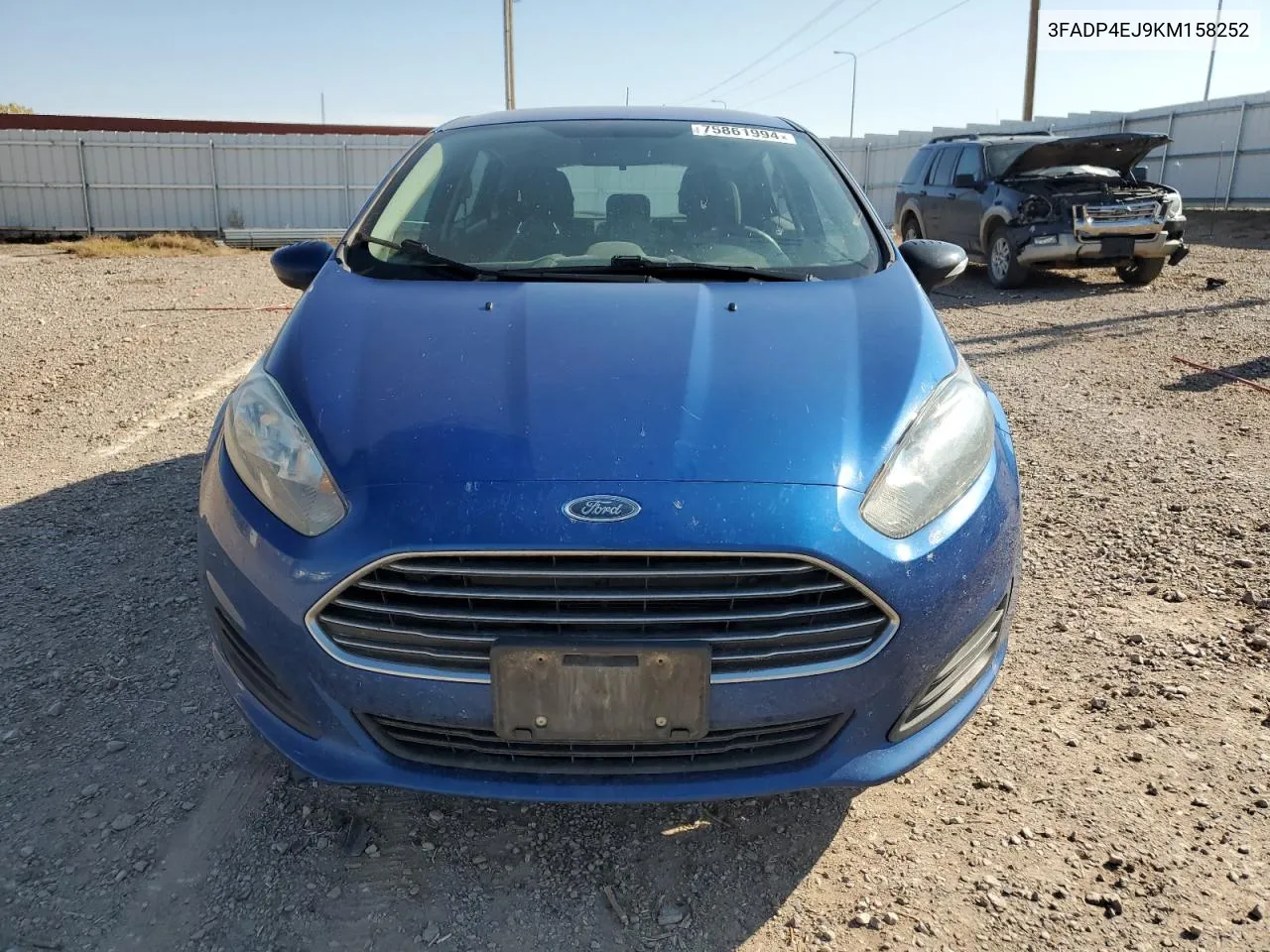 2019 Ford Fiesta Se VIN: 3FADP4EJ9KM158252 Lot: 75861994