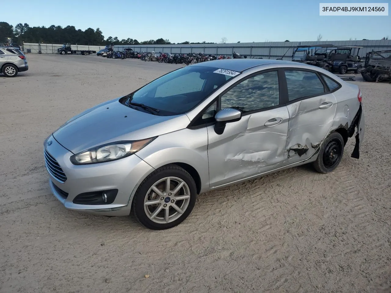 2019 Ford Fiesta Se VIN: 3FADP4BJ9KM124560 Lot: 76291554